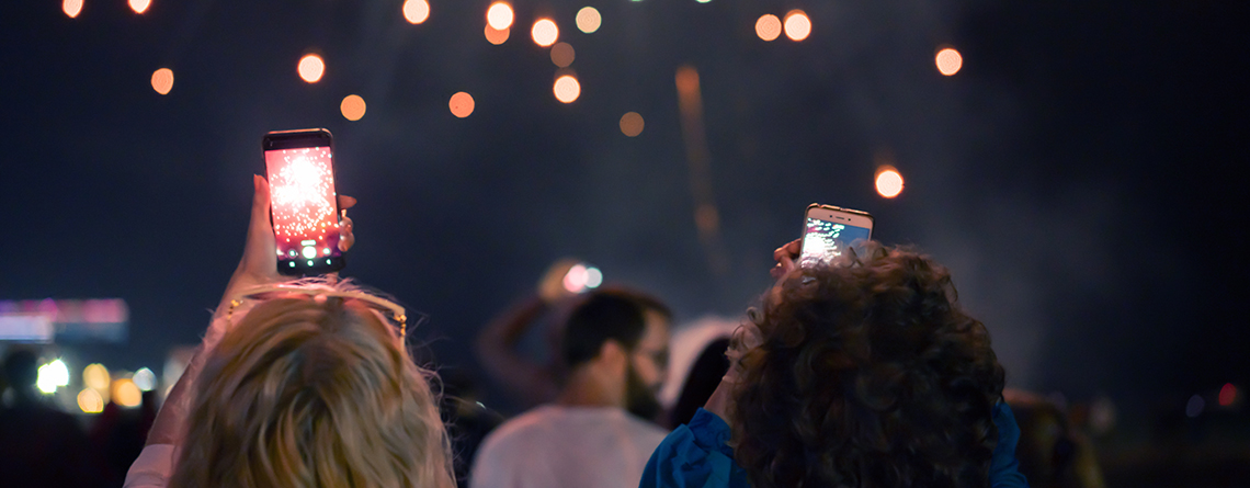 Fourth of July Fireworks with Smartphones