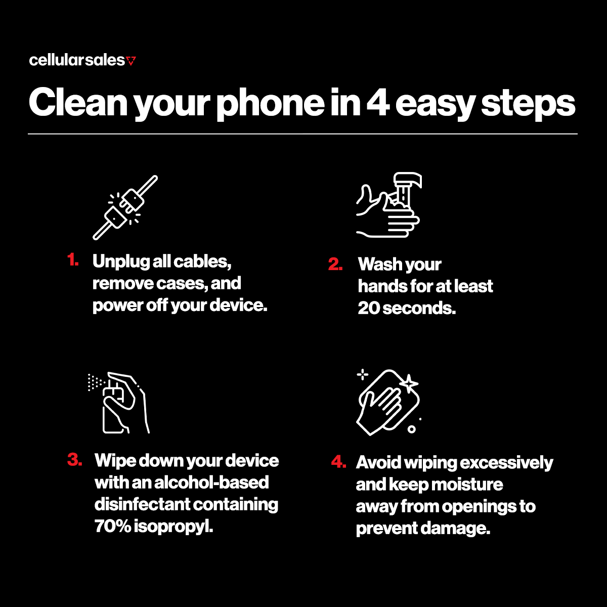 How to clean my phone store