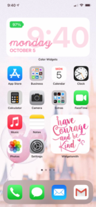 Apple iOS widgets