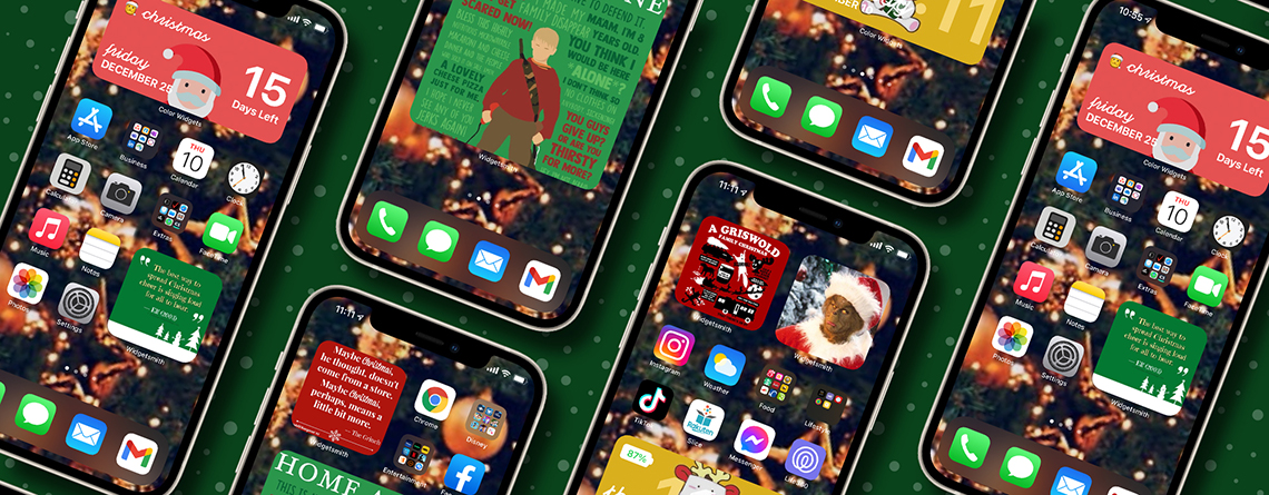 Smartphone Holiday Home Screens