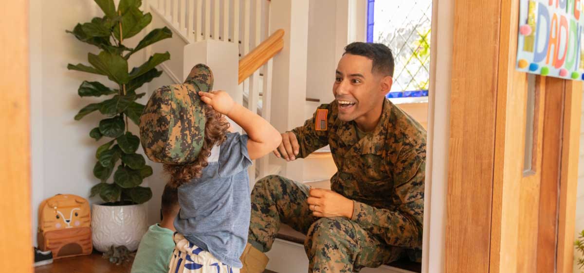 military father and son