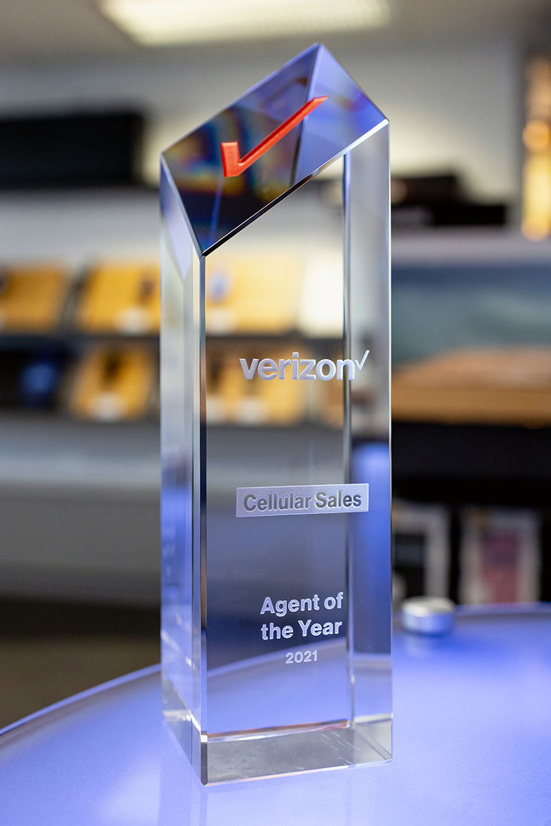 Verizon Agent of the Year 2021 award