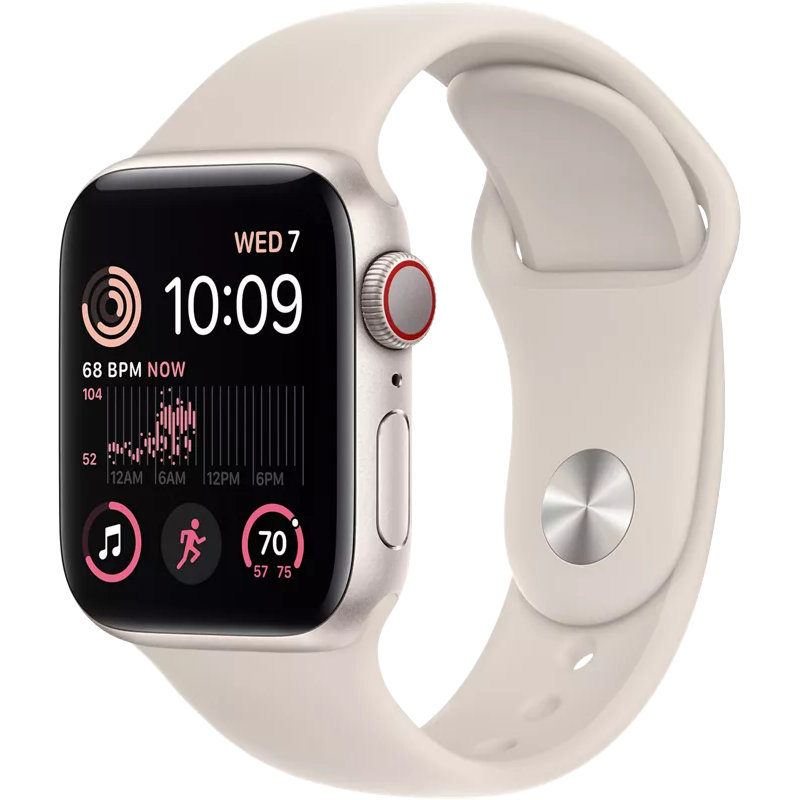 apple watch se lte 40mm starlight aluminum