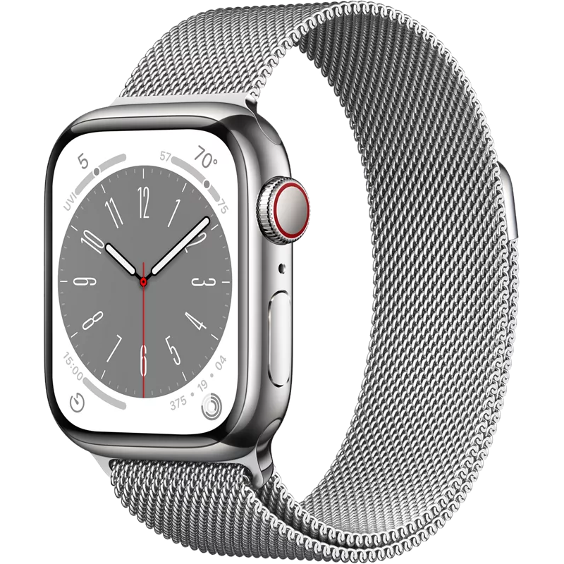 apple watch series 8 41mm silver stainless steel