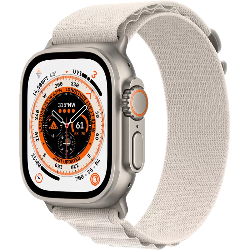 apple watch ultra 49mm titanium starlight
