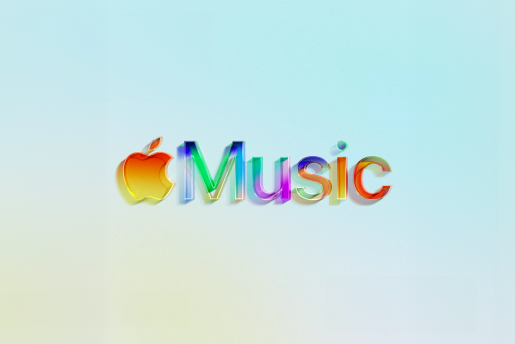 Multi-colored Apple Music logo.